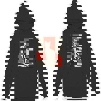 Avant Cat Painting Garde Art For Cat Lover Cat Mom Cat Dad Unisex Hoodie | Mazezy