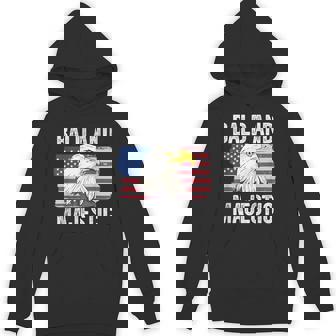 Bald And Majestic 4Th Of July Independence Day Bald Eagle Hoodie - Monsterry