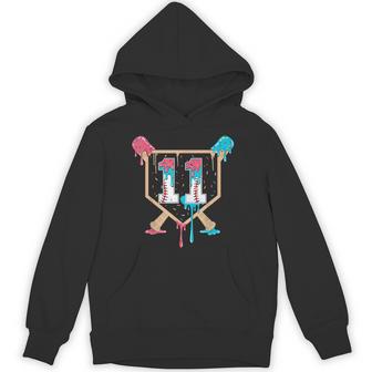 Baseball 11 Year Old Ice Cream Drip 11Th Birthday Boy Player Hoodie - Thegiftio UK