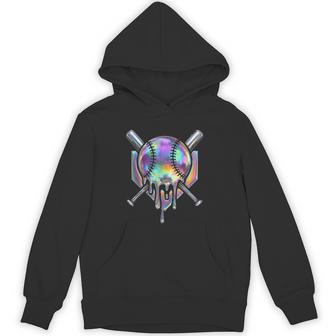 Baseball Drip For Boys Ice Cream Dripping Baseball Hoodie | Mazezy