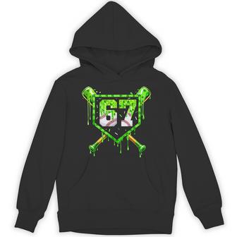 Baseball Ice Cream Drip Shamrocks 6 7 Meme St Patrick's Day Hoodie - Thegiftio UK