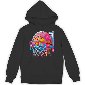 Basketball Player Ice Cream Basketball Hoop Drip Hoodie - Thegiftio