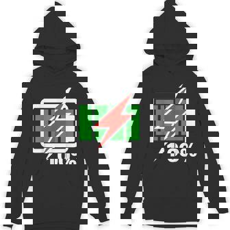Battery 100 Full Energy Battery Battery Full Hoodie | Mazezy