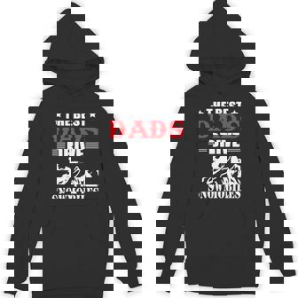 The Best Dads Drive Snowmobiles Cool Snowmobiling Rider Unisex Hoodie | Mazezy