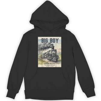 Big Boys Union Pacific Legend Comes Back Cheyenne Train Hoodie | Mazezy
