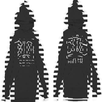 Big Brother Athletic Lettering Siblings Older Bro Hoodie | Mazezy