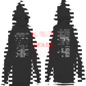 Big Sister Of The Fast One First Birthday Racing Car Family Tank Top Unisex Hoodie | Mazezy