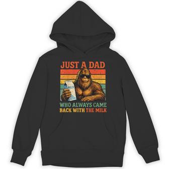 Bigfoot Papa Just A Dad Who Always Came Back With The Milk Hoodie | Seseable UK