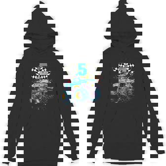 Birthday Monster Truck 5 Year Old Boys 5Th Awesome Party Hoodie | Seseable CA