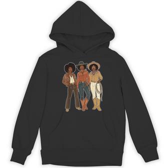 Black Cowgirl Melanin Western Rodeo Hoodie - Thegiftio UK