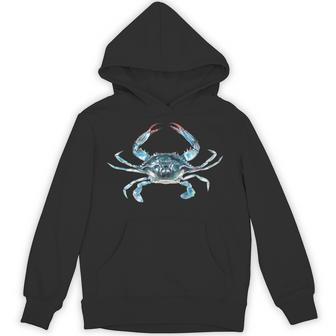 Blue Crab Portrait Hoodie - Thegiftio