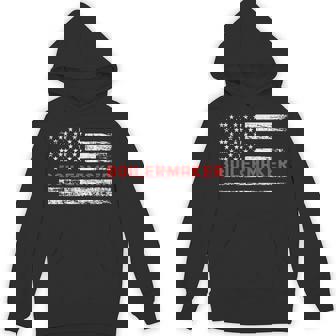 Boilermaker USA Flag Profession Retro Job Title Unisex Hoodie | Mazezy