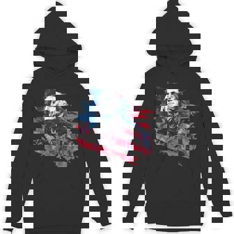 Bold Patriotic With Historic Portrait Unisex Hoodie | Mazezy