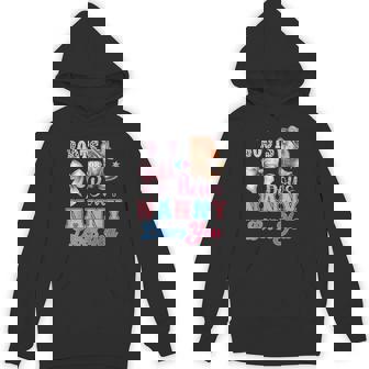 Boots Or Bows Nanny Loves You Gender Reveal Family Unisex Hoodie | Mazezy