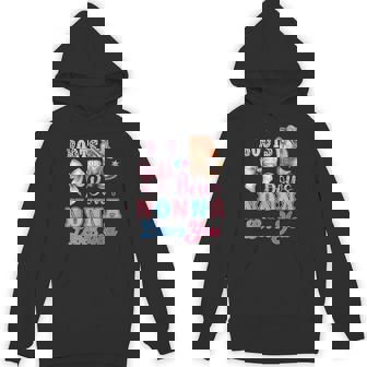 Boots Or Bows Nonna Loves You Gender Reveal Family Unisex Hoodie | Mazezy