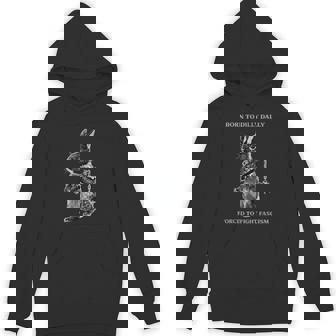 Born To Dilly Dally Forced To Fight Fascism Warrior Rabbit Hoodie | Seseable CA