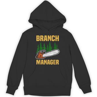 Branch Manager Forstwirt Lumberjack Chainsaw Wood Chopping Hoodie - Seseable