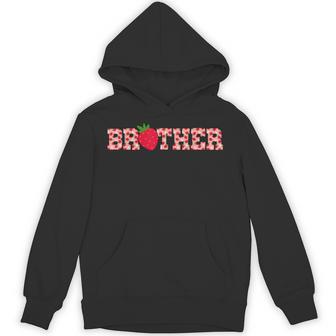 Brother Berry Sweet Cute Strawberry Birthday Matching Family Hoodie - Thegiftio UK