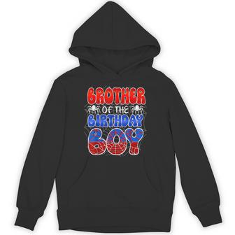 Brother Of The Birthday Boy Spider Web Family Matching Hoodie - Thegiftio