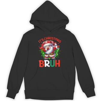 Bruh Dabbing Christmas Holiday Santa Claus Xmas Boys Hoodie | Seseable UK