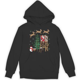 Camo Santa Hunting Christmas Merry Xmas Hunter Camouflage Hoodie - Thegiftio UK