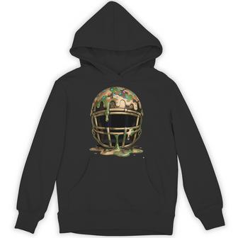 Camouflage Football Drip Boys Ice Cream Dripping Camo Boys Hoodie - Thegiftio UK
