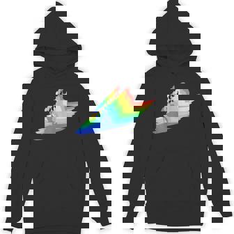 Canoeing Kayaking Paddling Rainbow Yakker Kayaker Unisex Hoodie | Mazezy