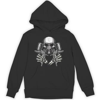 Car Painting Sprayer Skull Spray Gun Automotive Painter Hoodie - Thegiftio UK