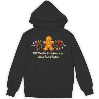 Cardiology Christmas Crew Rn Doctor Icu Holiday Hoodie | Seseable UK