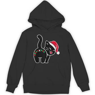 Cat Christmas Cute Kitty Cats Anime Kawaii Neko Merry X-Mas Hoodie - Thegiftio