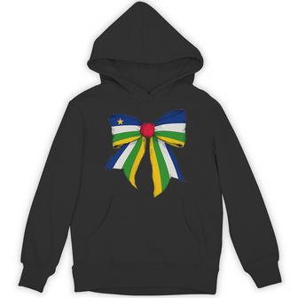 Central African Republic Central African Pride Coquette Bow Unisex Hoodie | Mazezy