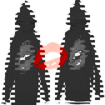 C’Est La Vie Red Lips French Pop Art Unisex Hoodie | Mazezy