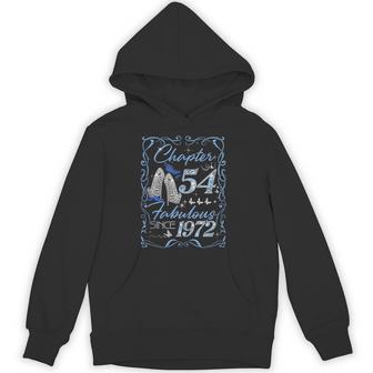 Chapter 54 Fabulous EST 1972 54th Birthday Queen Diamond Tank Top Unisex Hoodie - Monsterry