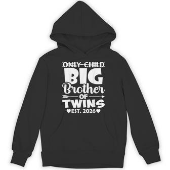 Only Child Big Brother Of Twins 2026 Baby Announcement Hoodie - Thegiftio UK