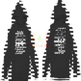 Chillin' With My Gnomies Family Gnome Christmas Hoodie | Mazezy