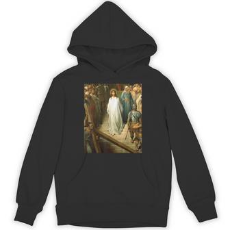 Christ Leaving The Praetorium Painting By Gustave Dore Hoodie - Thegiftio UK