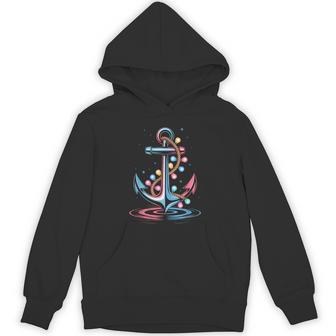 Christma Lights Boating Sailing Cruise Holiday Nautical Vibe Hoodie - Thegiftio UK