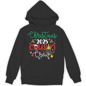 Christmas 2025 Cousin Crew Xmas Lights Matching Family Group Hoodie - Thegiftio UK