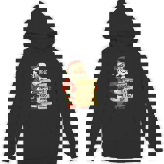 Christmas 67 Santa Naughty List 6 7 For Teachers Or Parents Hoodie | Seseable FR