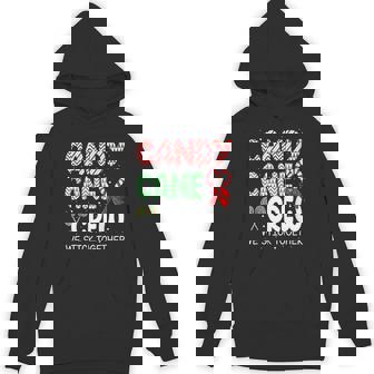 Christmas Candy Cane Heart Holiday Family Matching Pajama Hoodie - Thegiftio