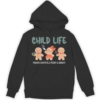 Christmas Child Life Specialist Gingerbread CLS CCLS Therapy Unisex Hoodie | Mazezy