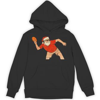 Christmas Disc Golf Vintage Santa Xmas Hoodie - Thegiftio UK