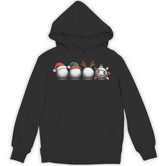 Christmas Golf Player X-Mas Balls Hoodie - Thegiftio UK
