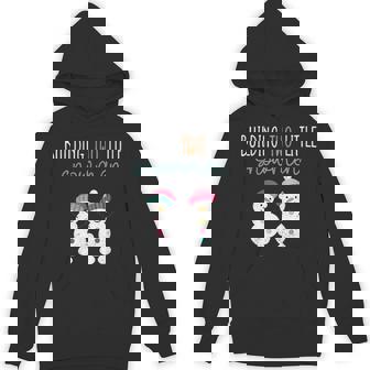 Christmas Holiday Pregnancy Announcement For Twin Mom Unisex Hoodie | Mazezy