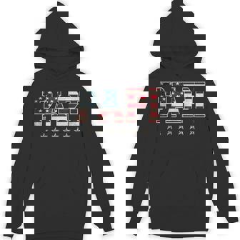 Christmas Papi Father's Day American Flag 4th Of July Xmas Unisex Hoodie | Mazezy