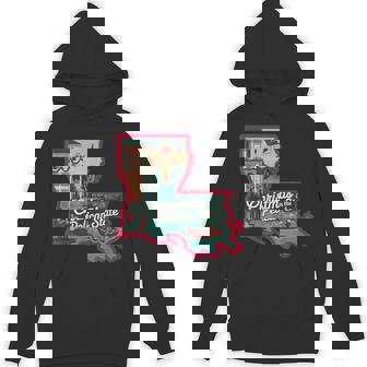 Christmas In The Pelican State Louisiana Unisex Hoodie | Mazezy