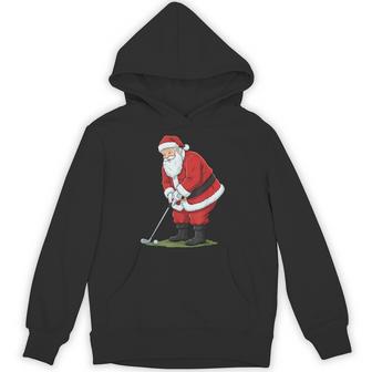 Christmas Santa Golf Golfer Xmas Christmas Golfing Hoodie - Thegiftio UK