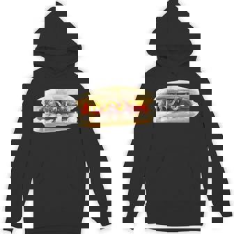 Classic Hot Dog With Ketchup Mustard Relish And Onions Unisex Hoodie | Mazezy