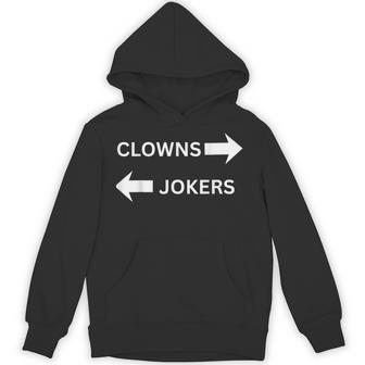 Clowns To The Left Jokers To The Right Fun Party Hoodie - Thegiftio UK