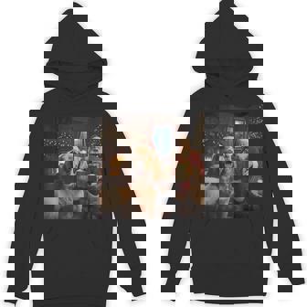 Cocker Spaniel Selfie With Santa Claus Christmas Meme Hoodie - Thegiftio